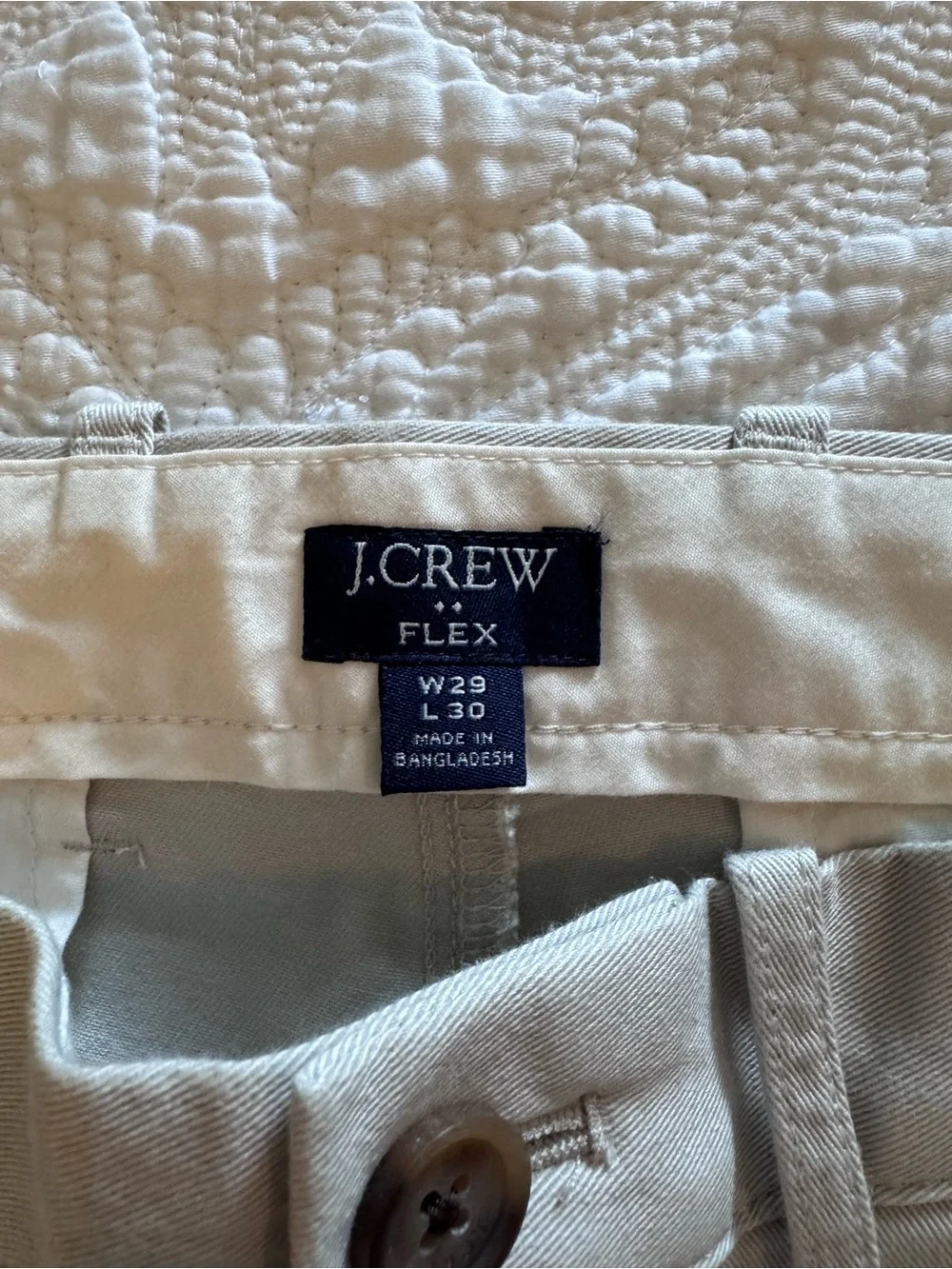 J. Crew Men's Chino Pants - Light Khaki